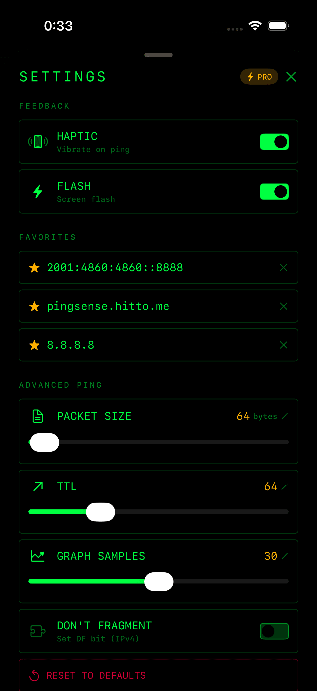 PingSense Screenshot 2