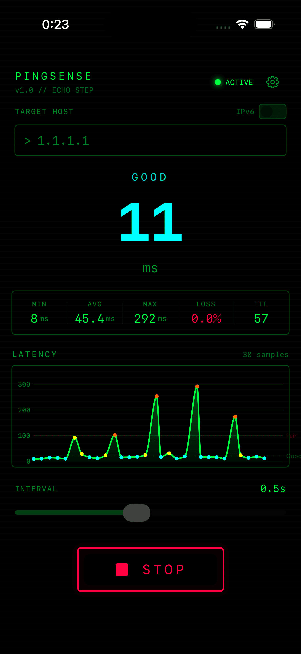 PingSense Screenshot 1